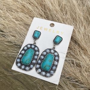 Turquoise Statement Earrings